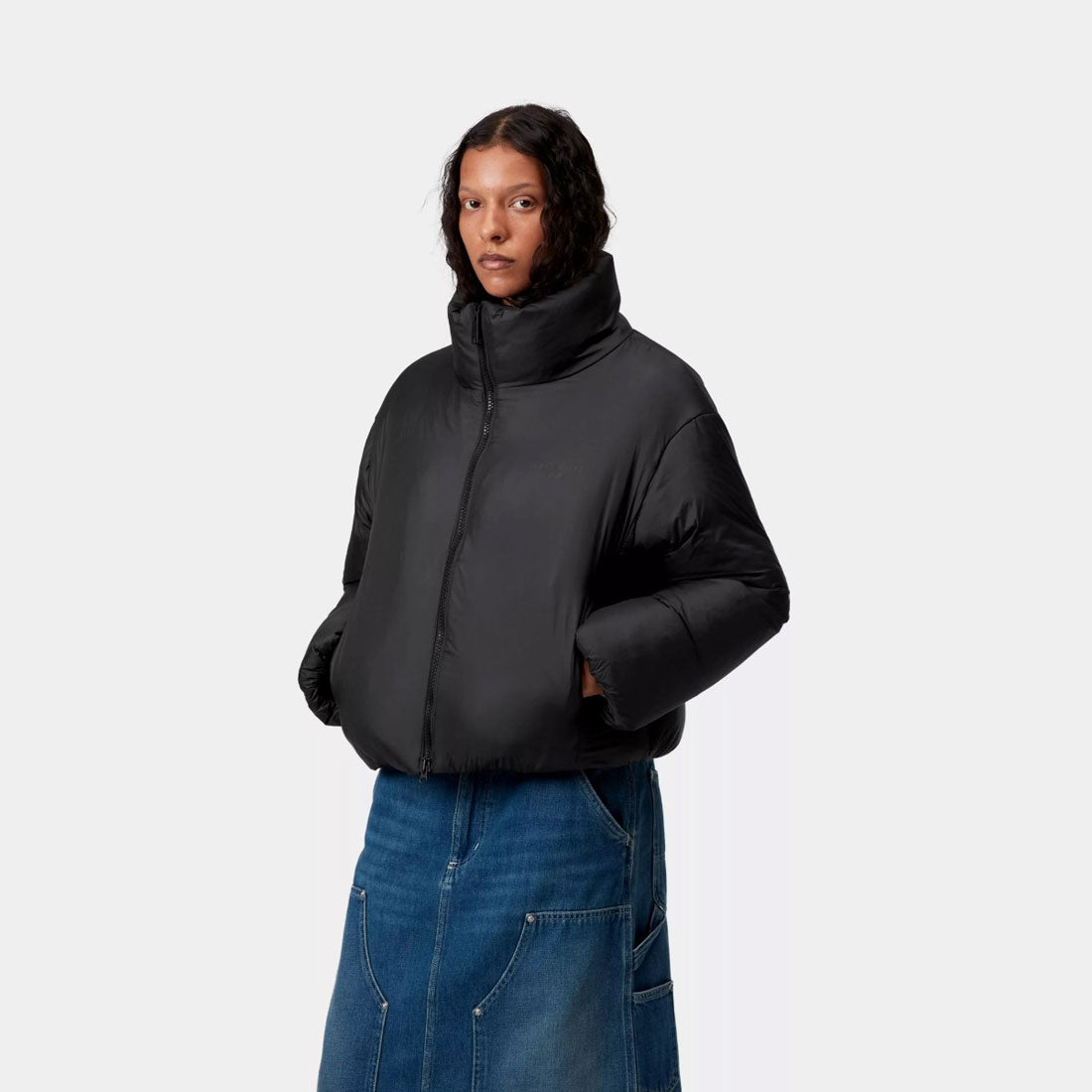 カーハート ワークインプログレス Carhartt WIP ウィメンズ デミ ジャケット（W' DEMI JACKET） （Black） Black