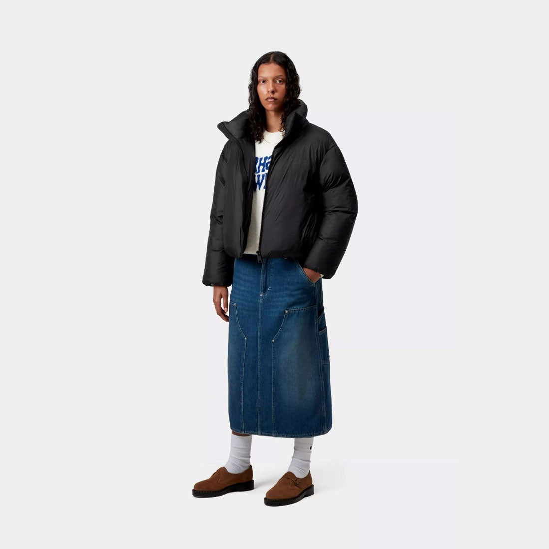 カーハート ワークインプログレス Carhartt WIP ウィメンズ デミ ジャケット（W' DEMI JACKET） （Black） Black
