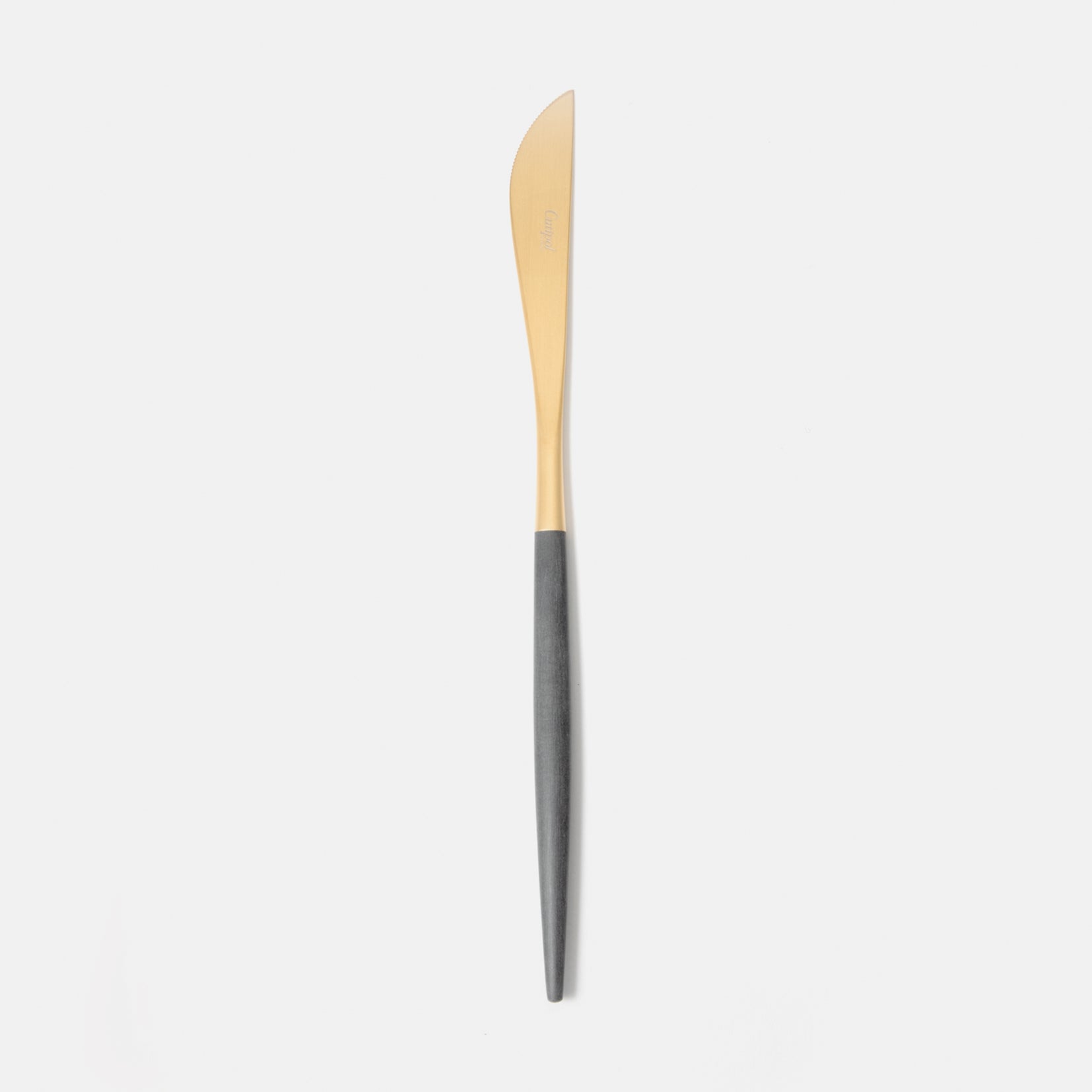 クチポール Cutipol GO03GB カトラリー ゴア 食器 テーブルナイフ 単品 GOA TABLE KNIFE ステンレス キッチン 【返品不可商品】 （ゴールド×グレー） ゴールド×グレー