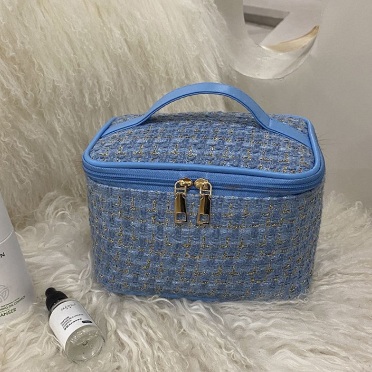 チャイムトリップ Chime Trip ポーチ バニティポーチ 化粧品 マルチポーチ 小物入れ トラベルポーチ 旅行 ツイード カラフル パステル モノトーン おしゃれ かわいい きれいめ 化粧 バッグ 収納 メイク トラベル レディース バニティ バニティバッグ メイクボックス 大容量 化粧ポーチ 韓国 大きめ コスメ 小物
