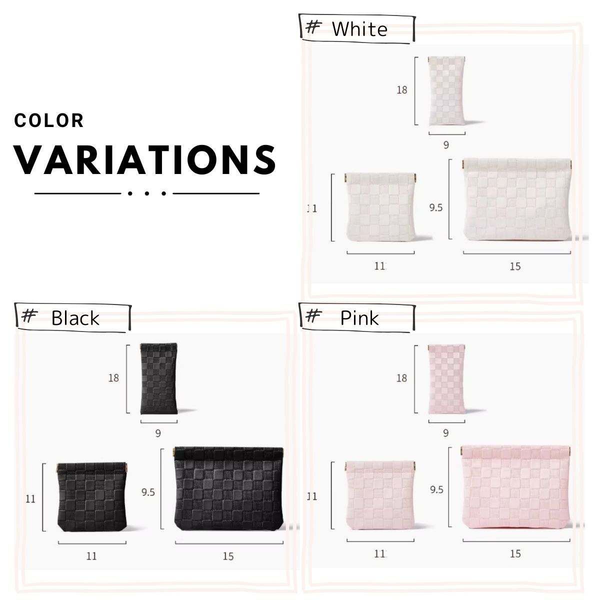 Chime Trip Chime Trip Pouch 配件包 小號 Springero 金屬皮夾 春季時尚韓國時尚女士化妝包 緊湊型刷架可愛化妝包