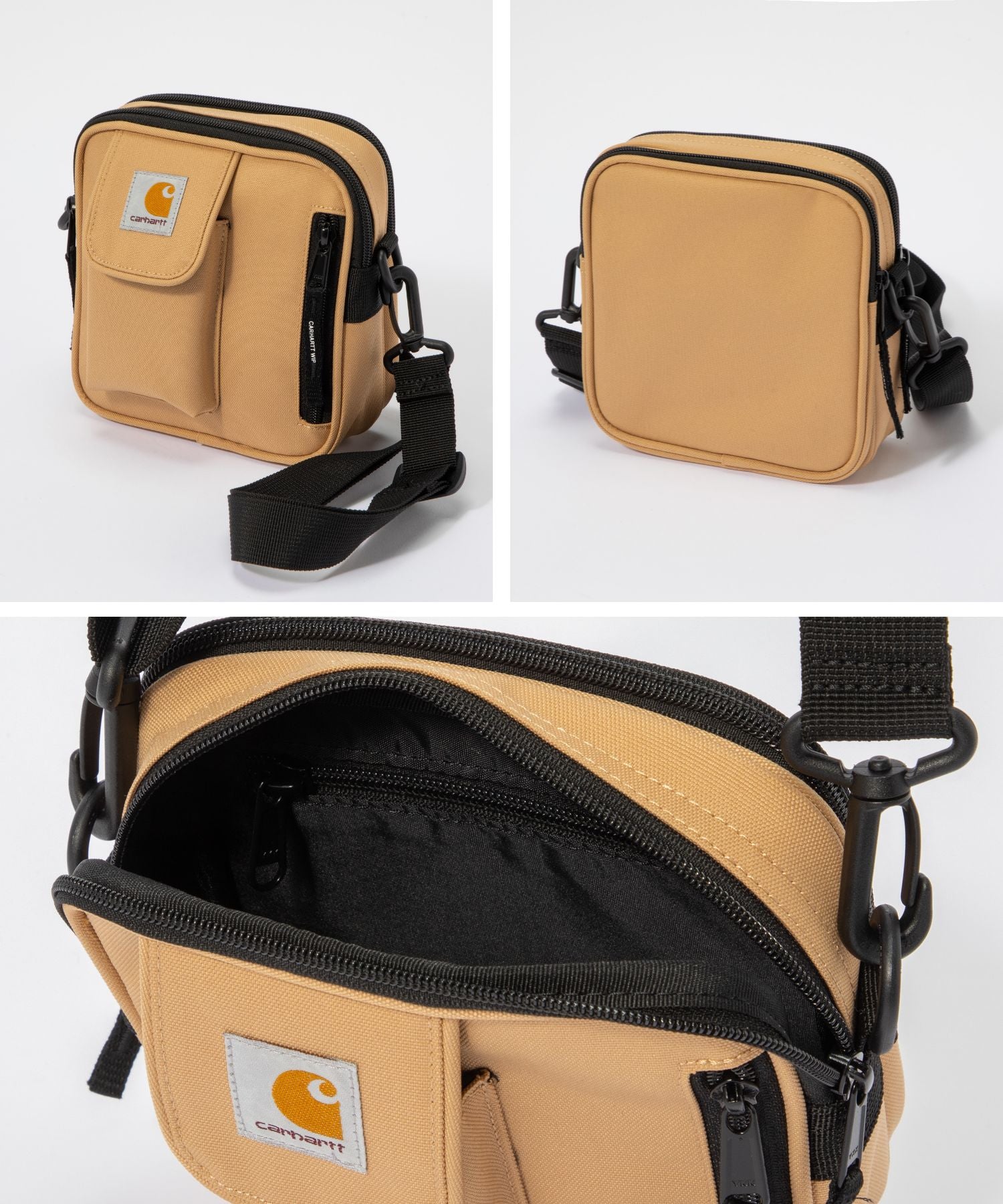 カーハート Carhartt I006285 ショルダーバッグ メンズ レディース バック エッセンシャル スモール 斜め掛け ポシェット 2WAY ミニ ポーチ 肩掛け Essentials Bag Small WIP （ベージュ） ベージュ