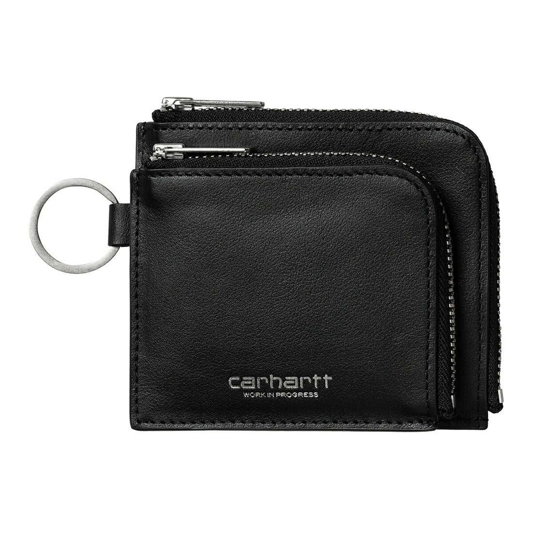 カーハート Carhartt Carhartt WIP DOUBLE VEGAS ZIP WALLET（カーハート ワークインプログレス ダブル ベガス ジップ ウォレット） （Black / Silver） Black / Silver