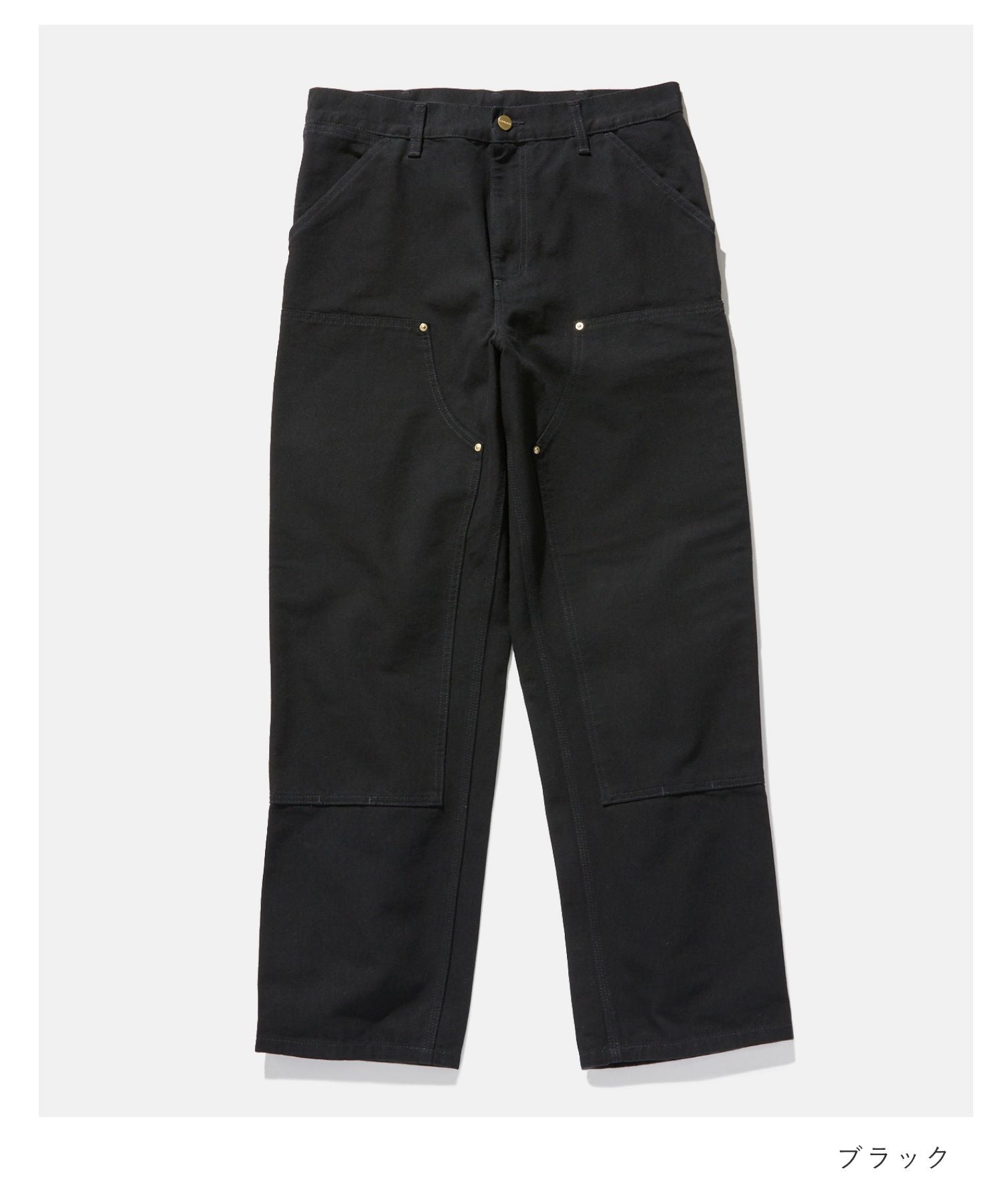 カーハート Carhartt カーハート Carhartt WIP DOUBLE KNEE PANT ダブルニーパンツ I031501 ペインターパンツ ワイドパンツ パンツ メンズ ボトムス （ブラック/L30） ブラック/L30