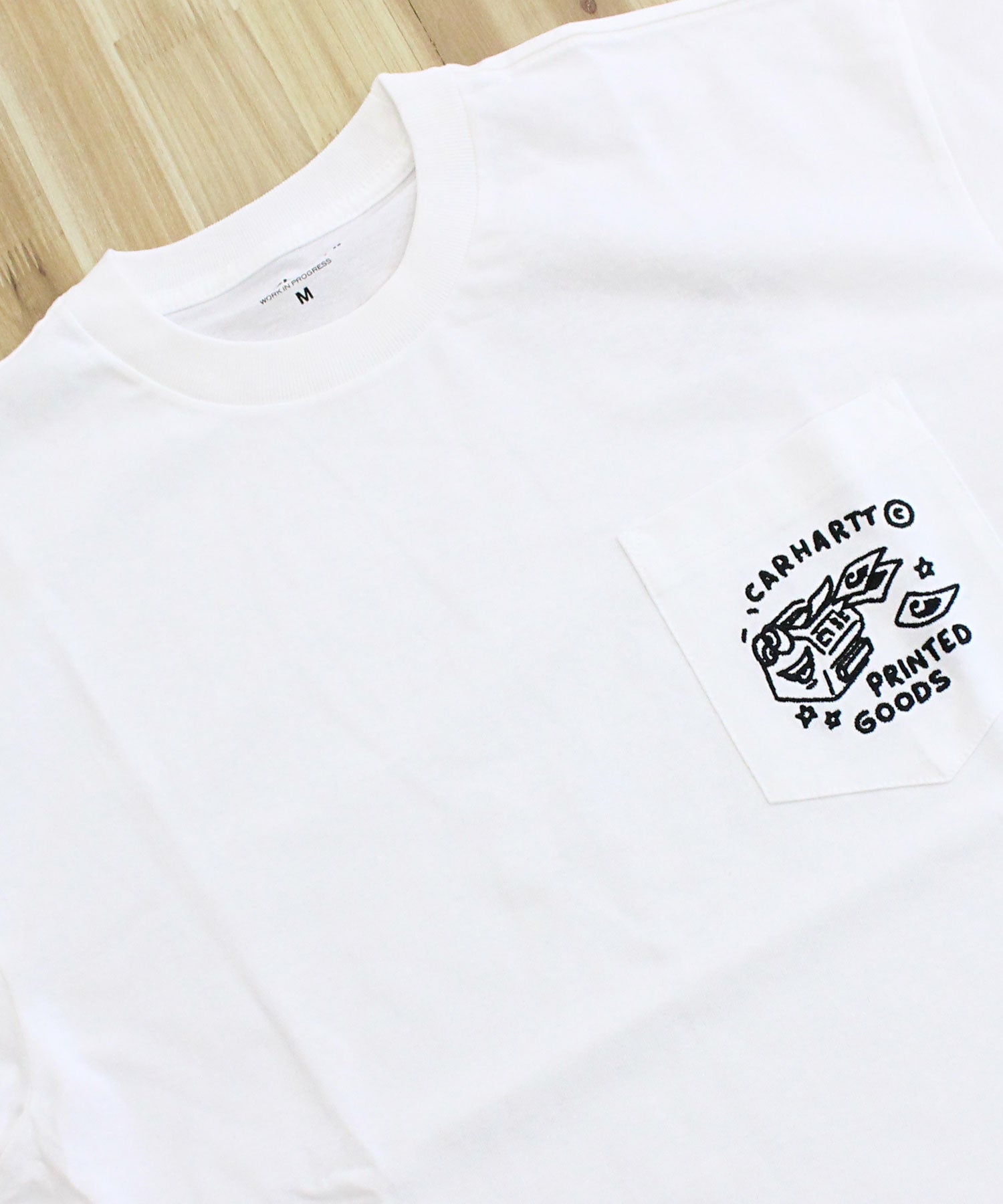 カーハート Carhartt WIP S/S フラグメント ポケット Tシャツ 半袖 S/S Fragments Pocket T-Shirt WIP メンズ ブランド （2-ブラック×ホワイト） 2-ブラック×ホワイト
