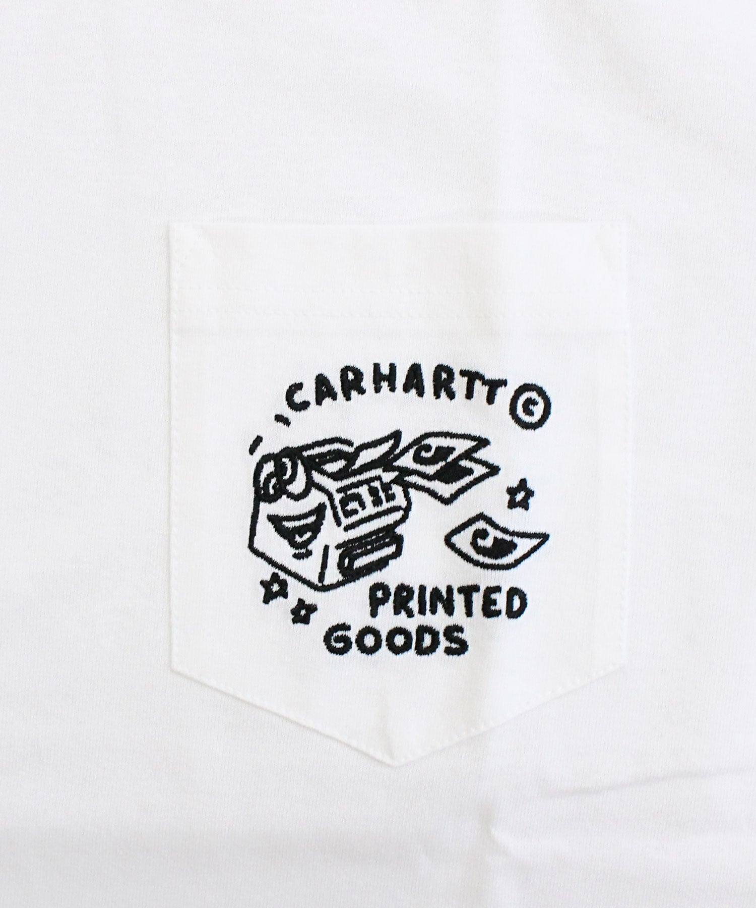 カーハート Carhartt WIP S/S フラグメント ポケット Tシャツ 半袖 S/S Fragments Pocket T-Shirt WIP メンズ ブランド （2-ブラック×ホワイト） 2-ブラック×ホワイト