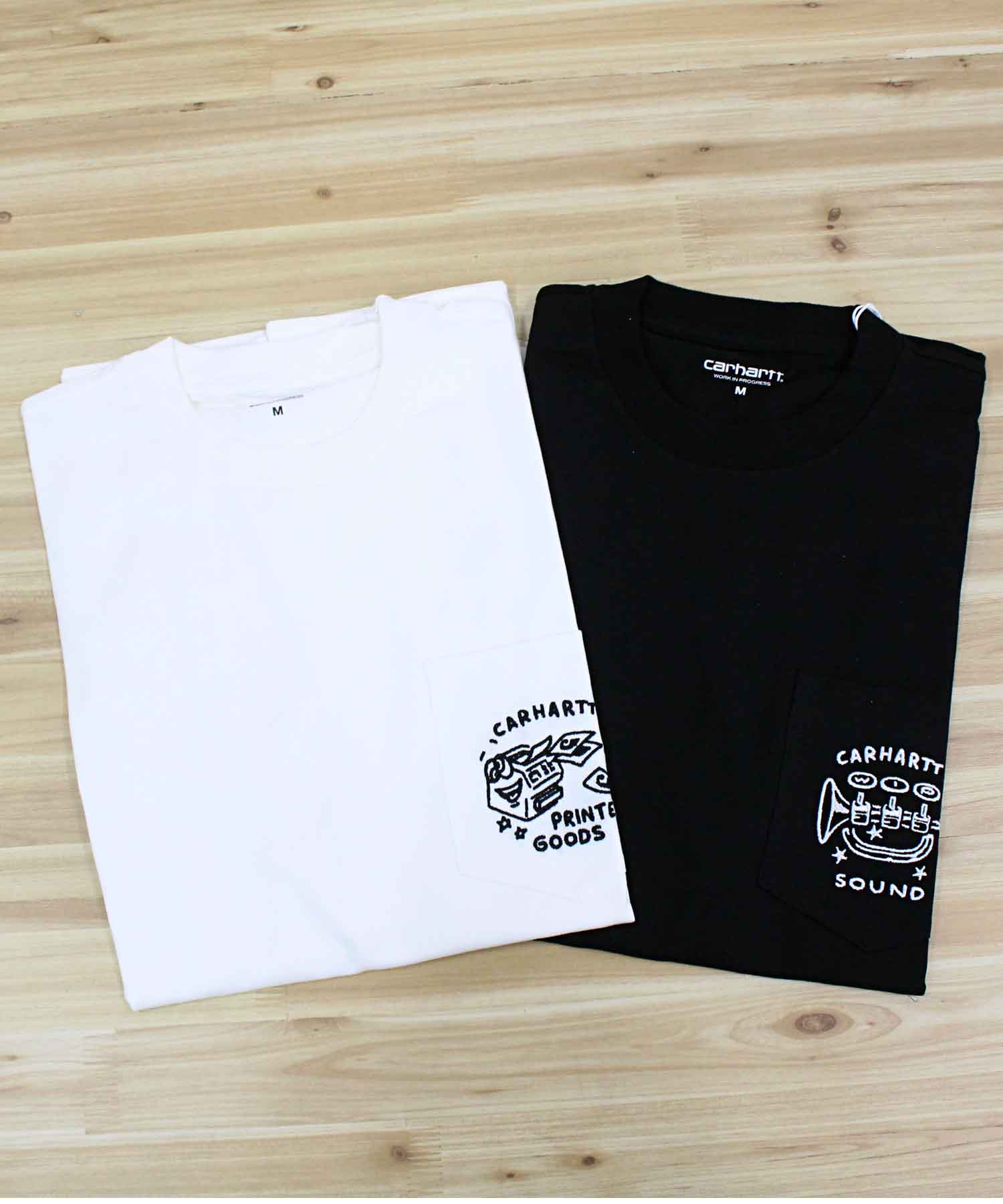 カーハート Carhartt WIP S/S フラグメント ポケット Tシャツ 半袖 S/S Fragments Pocket T-Shirt WIP メンズ ブランド （2-ブラック×ホワイト） 2-ブラック×ホワイト