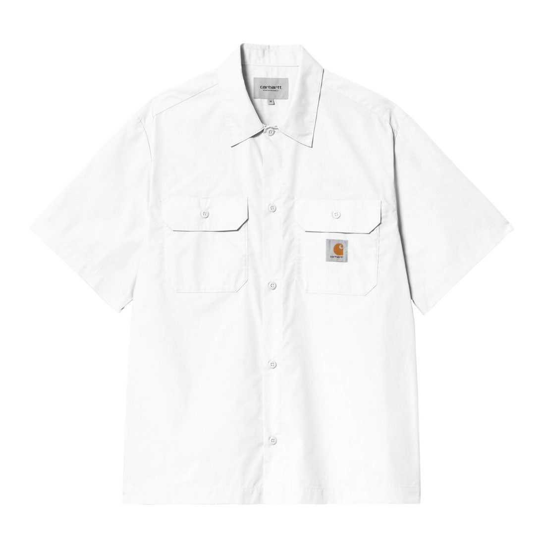 カーハート Carhartt Carhartt WIP S/S CRAFT SHIRT（カーハートワークインプログレス ショートスリーブ クラフト シャツ） （White） White