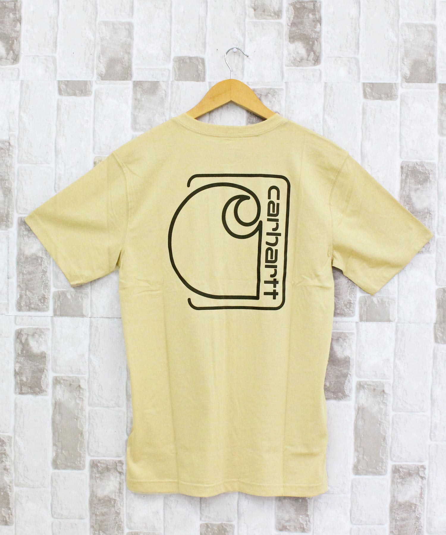 カーハート Carhartt リラックスフィット BIGロゴ バックプリント グラフィック Tシャツ Relaxd Fit Lightweight Pocket C Graphic T-Shirt メンズ ブランド （4-ブルー） 4-ブルー