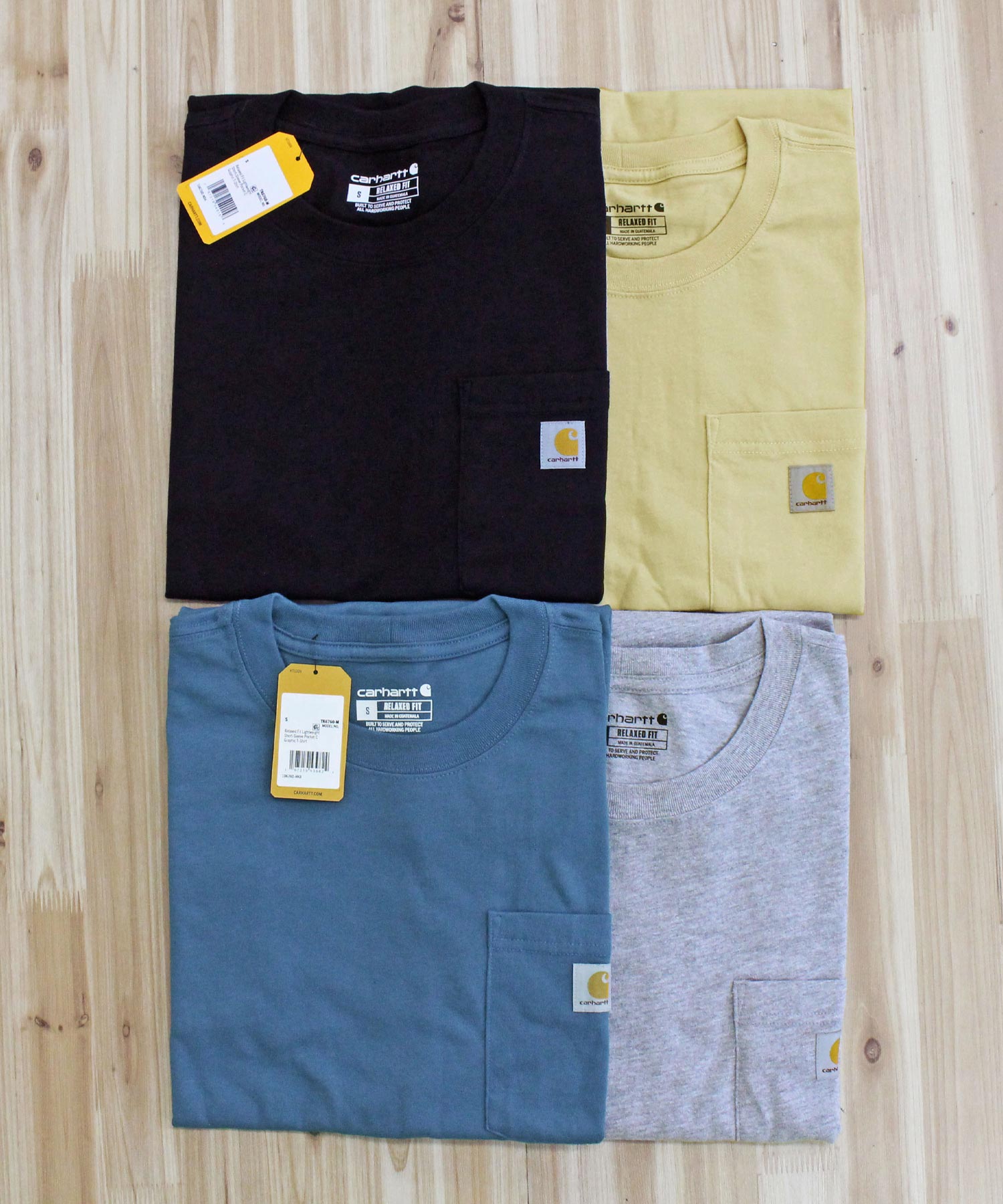 カーハート Carhartt リラックスフィット BIGロゴ バックプリント グラフィック Tシャツ Relaxd Fit Lightweight Pocket C Graphic T-Shirt メンズ ブランド （4-ブルー） 4-ブルー