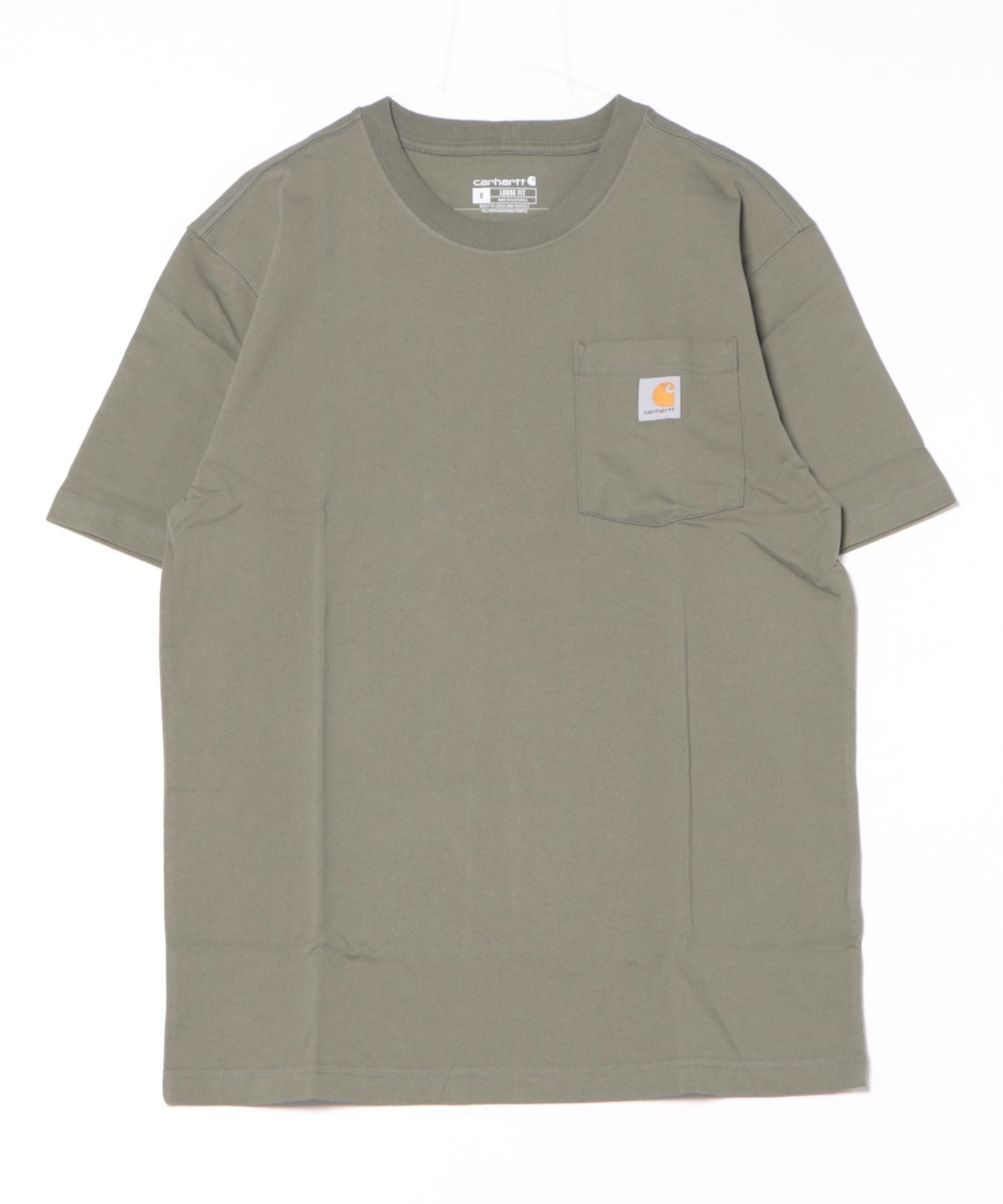 カーハート Carhartt 【carhartt】カーハート Workwear 1/2-Sleeve T-Shirts ビッグシルエット ポケット半袖 ロゴ Tシャツ トップス K87 （グリーン系その他2） グリーン系その他2