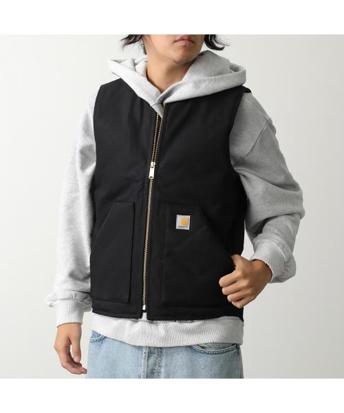 【美品】 Carhartt ダックベスト OV0001 ブラック 2XL Carhartt（カーハート） ベストメンズ Duck Vest ダック ワークベスト