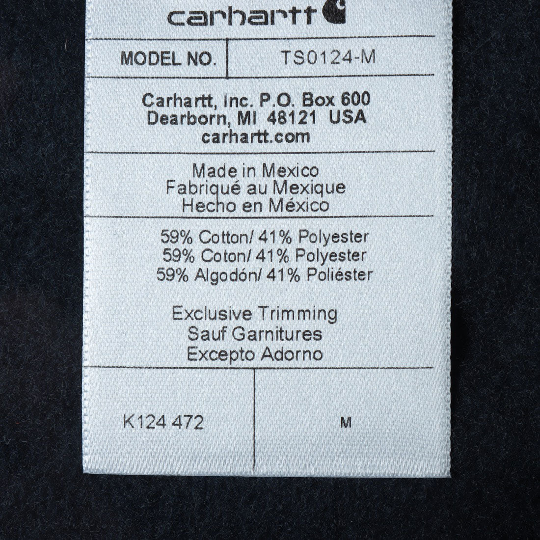 カーハート Carhartt MIDWEIGHT CREWNECK SWEATSHIRT スウェット （ブラック） ブラック