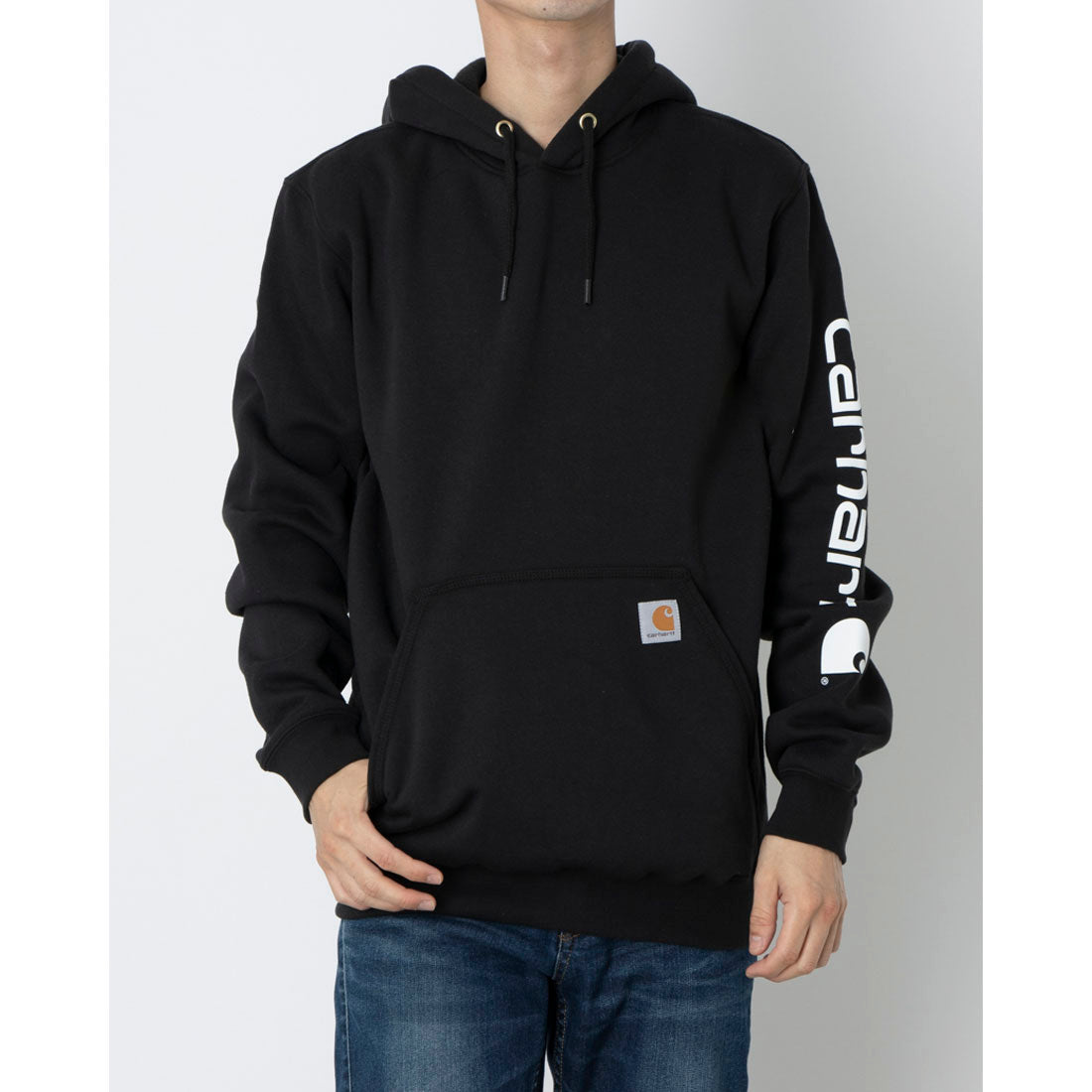 カーハート Carhartt ルーズフィット グラフィック スウェット パーカー （ブラック） ブラック