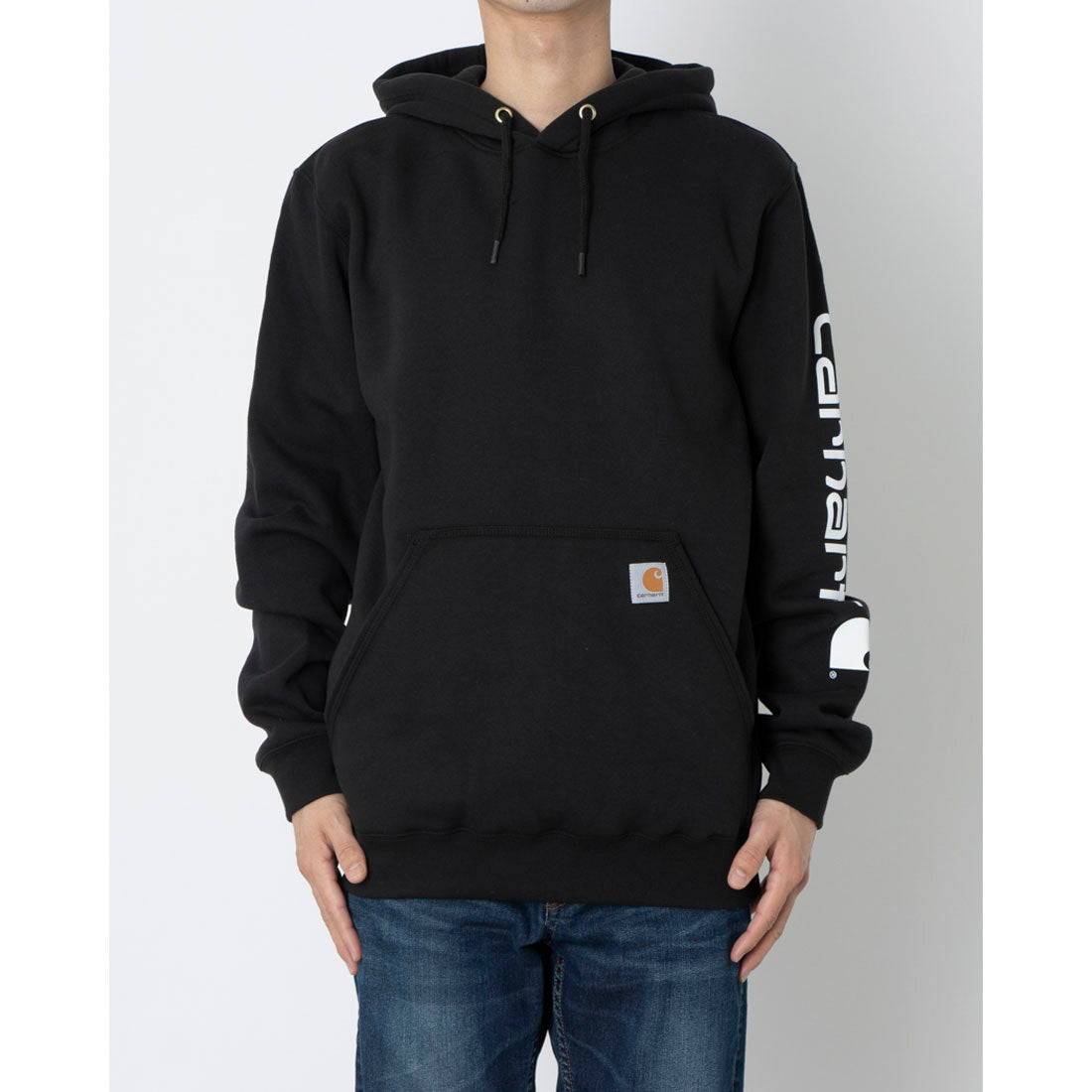 カーハート Carhartt ルーズフィット グラフィック スウェット パーカー （ブラック） ブラック
