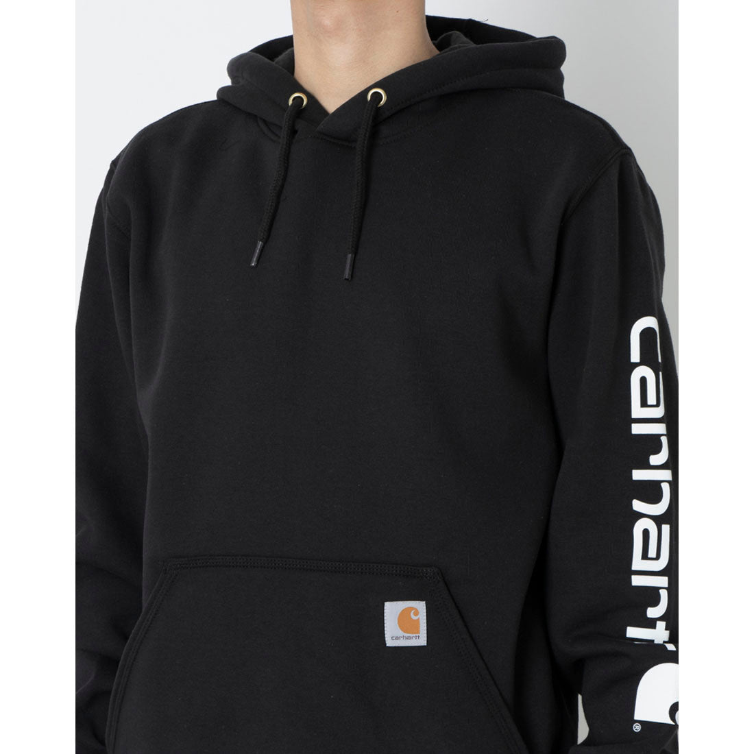 カーハート Carhartt ルーズフィット グラフィック スウェット パーカー （ブラック） ブラック