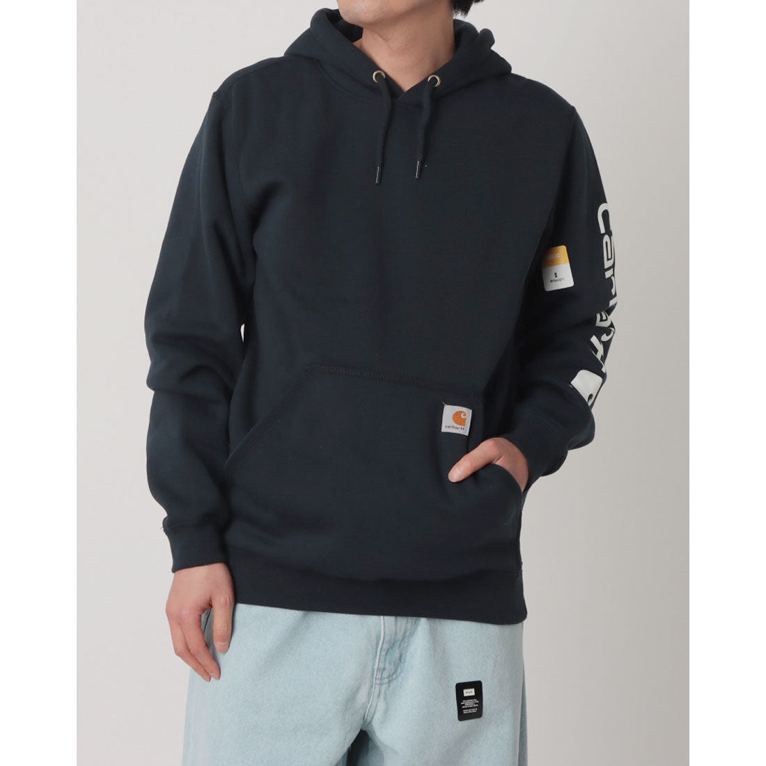カーハート Carhartt ルーズフィット グラフィック スウェット パーカー （ニューネイビー） ニューネイビー