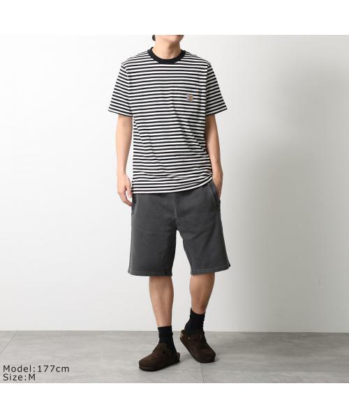 カーハート Carhartt Carhartt WIP Tシャツ S/S Ezra Pocket T-Shirt I036179 半袖 （3KRXX/EzraStripeBlackWax） 3KRXX/EzraStripeBlackWax