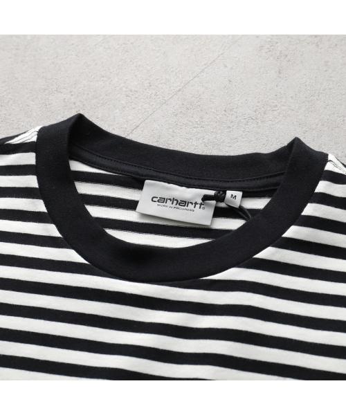 カーハート Carhartt Carhartt WIP Tシャツ S/S Ezra Pocket T-Shirt I036179 半袖 （3KRXX/EzraStripeBlackWax） 3KRXX/EzraStripeBlackWax