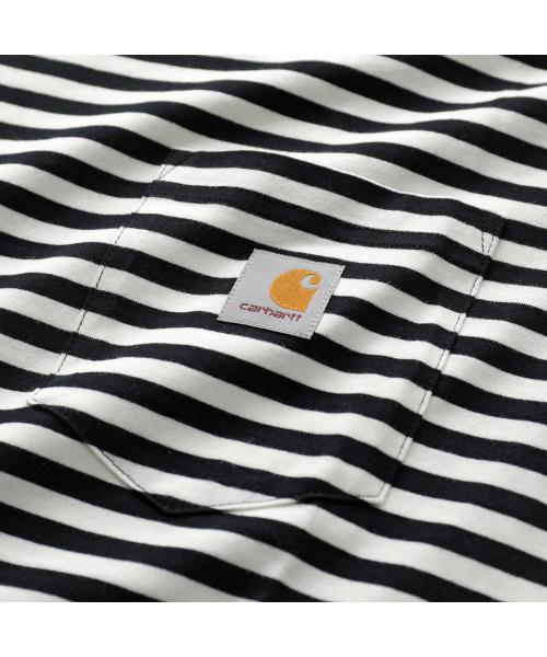 カーハート Carhartt Carhartt WIP Tシャツ S/S Ezra Pocket T-Shirt I036179 半袖 （3KRXX/EzraStripeBlackWax） 3KRXX/EzraStripeBlackWax