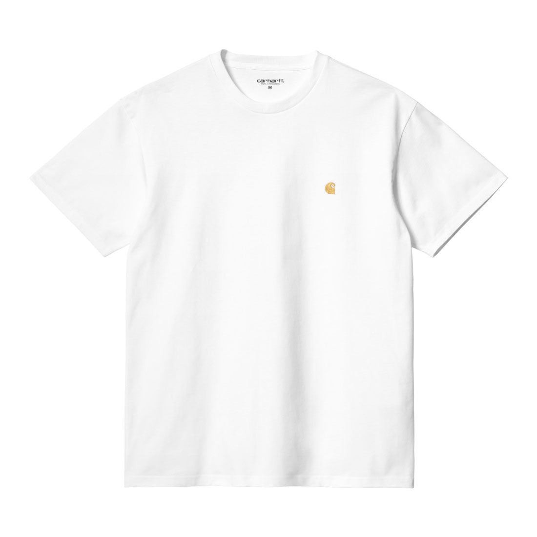 カーハート Carhartt Carhartt WIP S/S CHASE T-SHIRT（カーハートワークインプログレス ショートスリーブ チェイス Tシャツ） （White/Gold） White/Gold