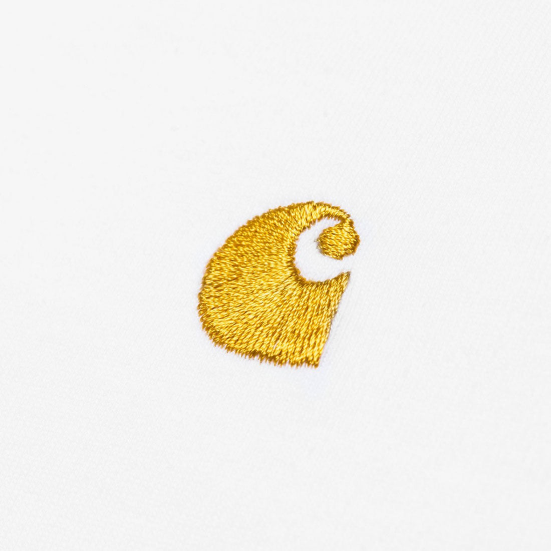 カーハート Carhartt Carhartt WIP S/S CHASE T-SHIRT（カーハートワークインプログレス ショートスリーブ チェイス Tシャツ） （White/Gold） White/Gold
