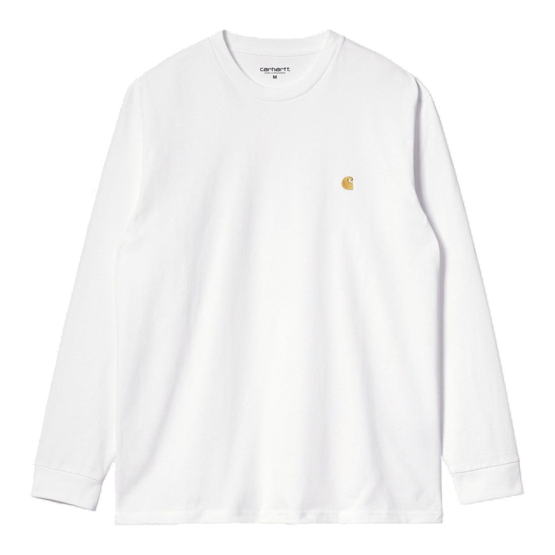 カーハート Carhartt Carhartt WIP L/S Chase T-Shirt（カーハート ワークインプログレス L/S チェイス Tシャツ） （White/Gold） White/Gold