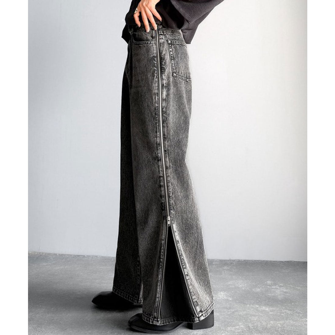 Classical Elf Vintage Washed Side-Zip Denim / Vintage Processed Side-Z