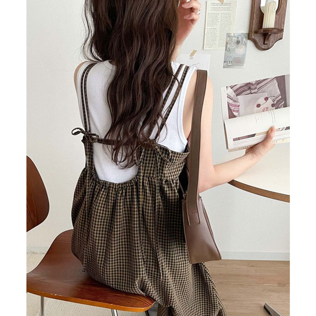 クラシカルエルフ Classical Elf 後ろ姿も可愛く盛れちゃう♪サッカー素材バックリボンフレアキャミワンピ （ブラック） ブラック