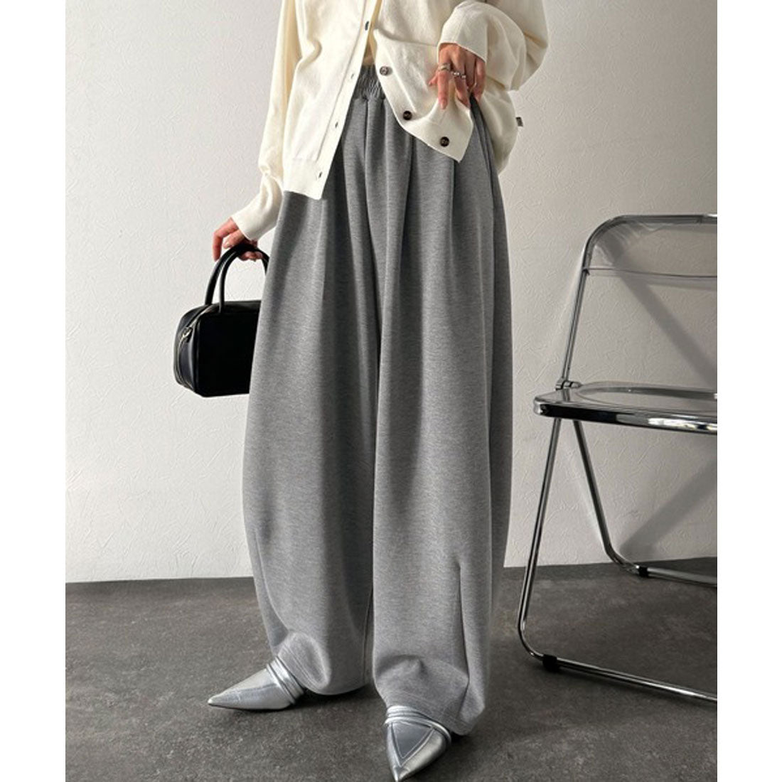 クラシカルエルフ Classical Elf シンプルコーデに動きをプラス♪ダンボールイージーカーブパンツ （ブラウン） ブラウン