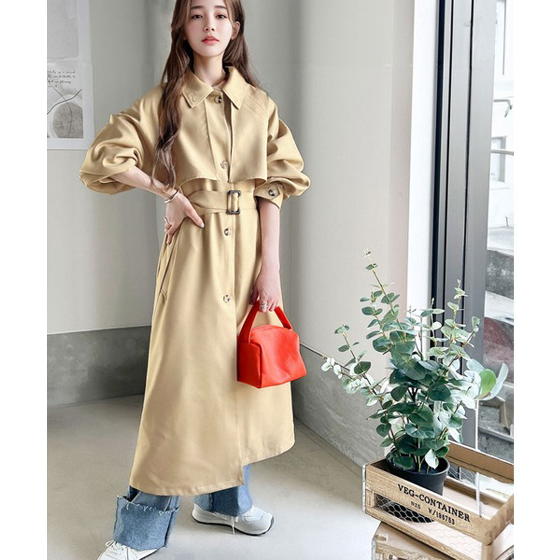 Classical Elf Adult retro style has arrived. 2-way big collar volumino