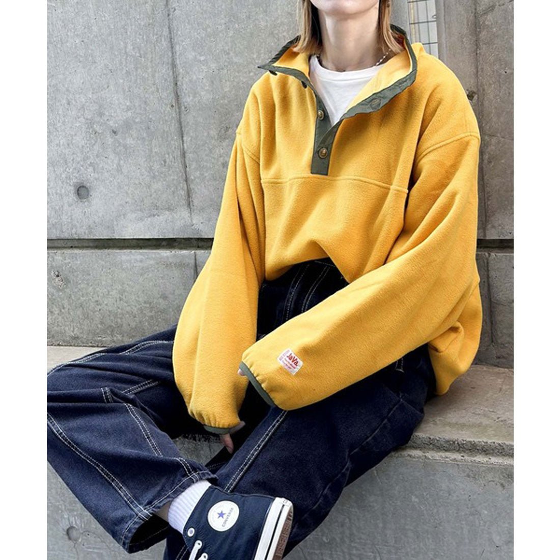 クラシカルエルフ Classical Elf 《JaVa ジャバコラボ》新・あったかItem。配色フリースプルオーバー
