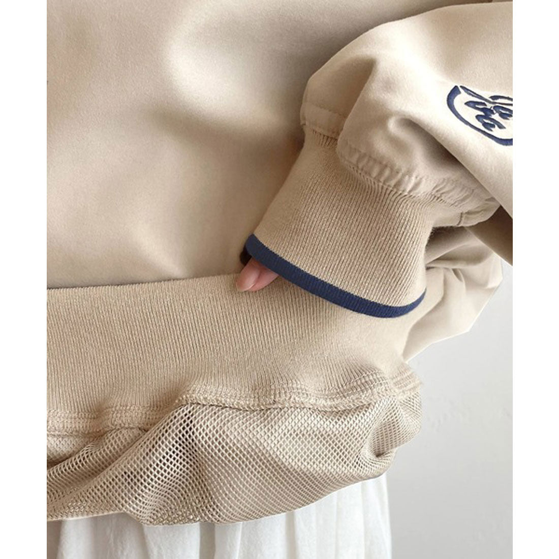 クラシカルエルフ Classical Elf 《JAVAジャバ 別注》大人のメンズライク。リブラインロゴ刺しゅうプルオーバー