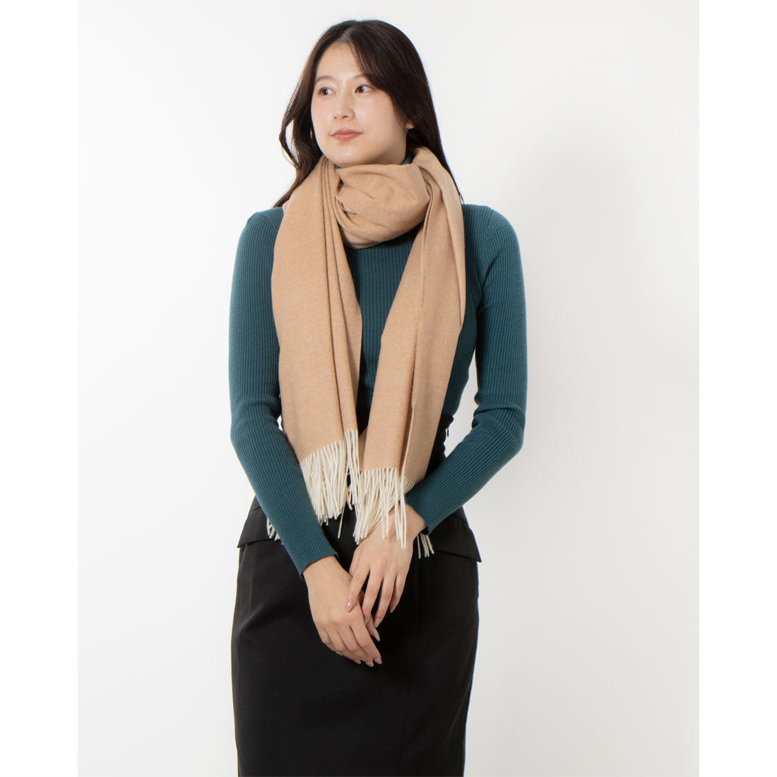 Cashmee Cashmere reversible fashion stole, large, 100% cashmere