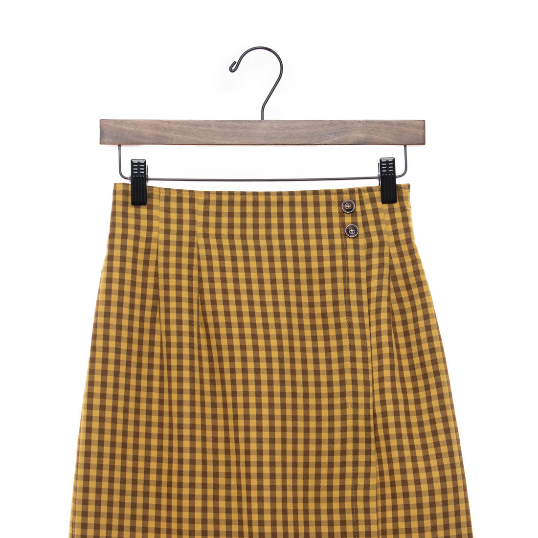 Cheek Cheek Check Slit Tight Skirt