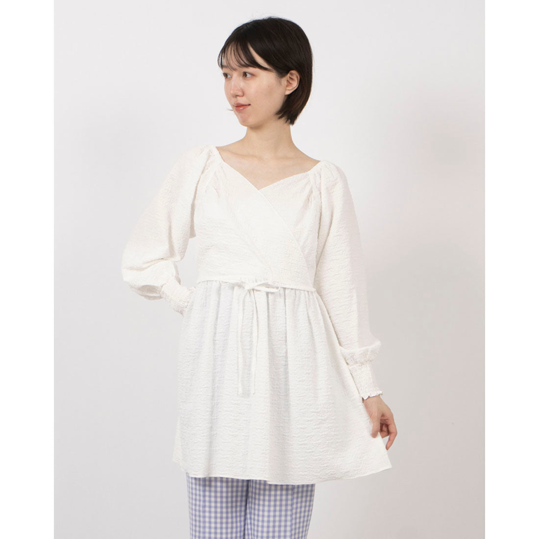 チーク Cheek 2WAYカシュクールチュニック （YEL） YEL