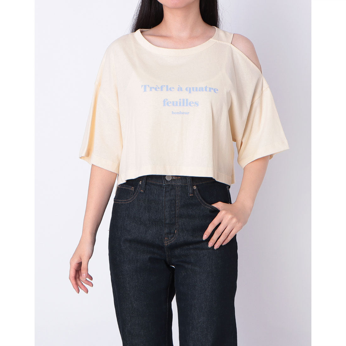 チーク Cheek ワンショルTee （YELLOW） YELLOW