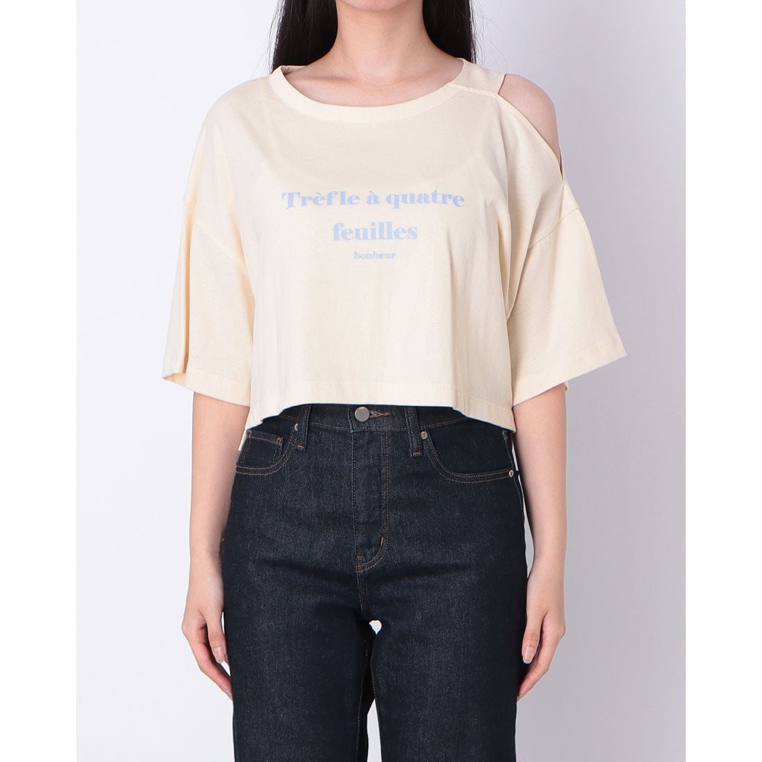チーク Cheek ワンショルTee （YELLOW） YELLOW
