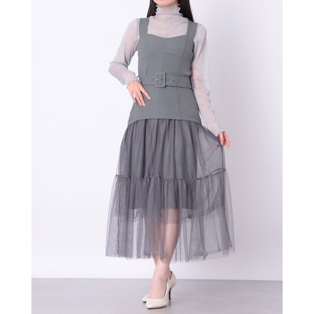 チーク Cheek チュールティアードジャンスカ （PISTACHIO） PISTACHIO