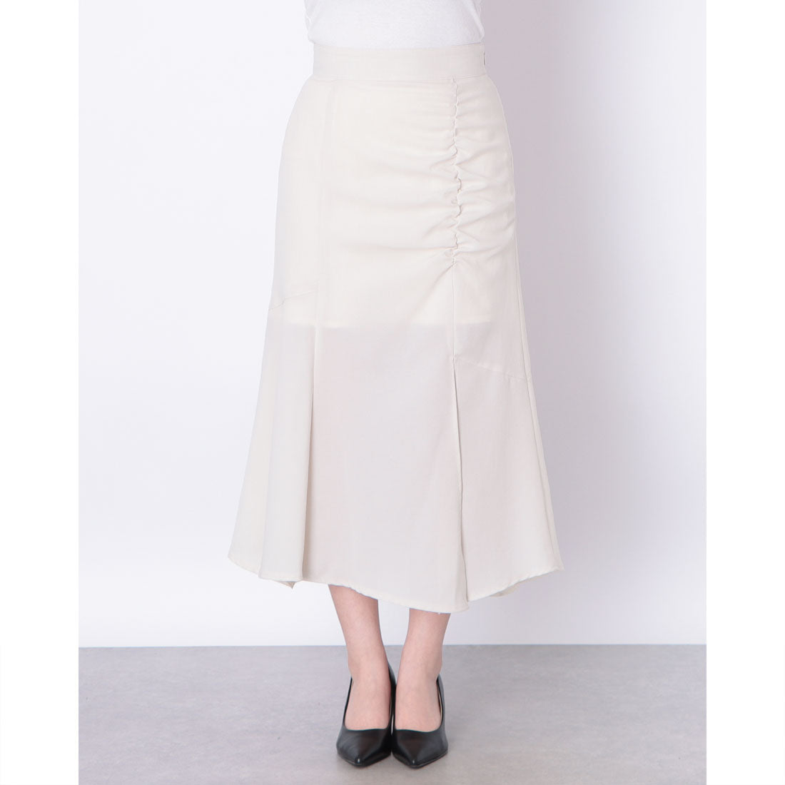 チーク Cheek ドロストスリットマーメイドスカート （IVORY） IVORY