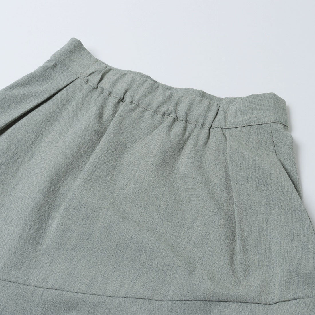 チーク Cheek イレヘムティアードスカート （OLIVE） OLIVE