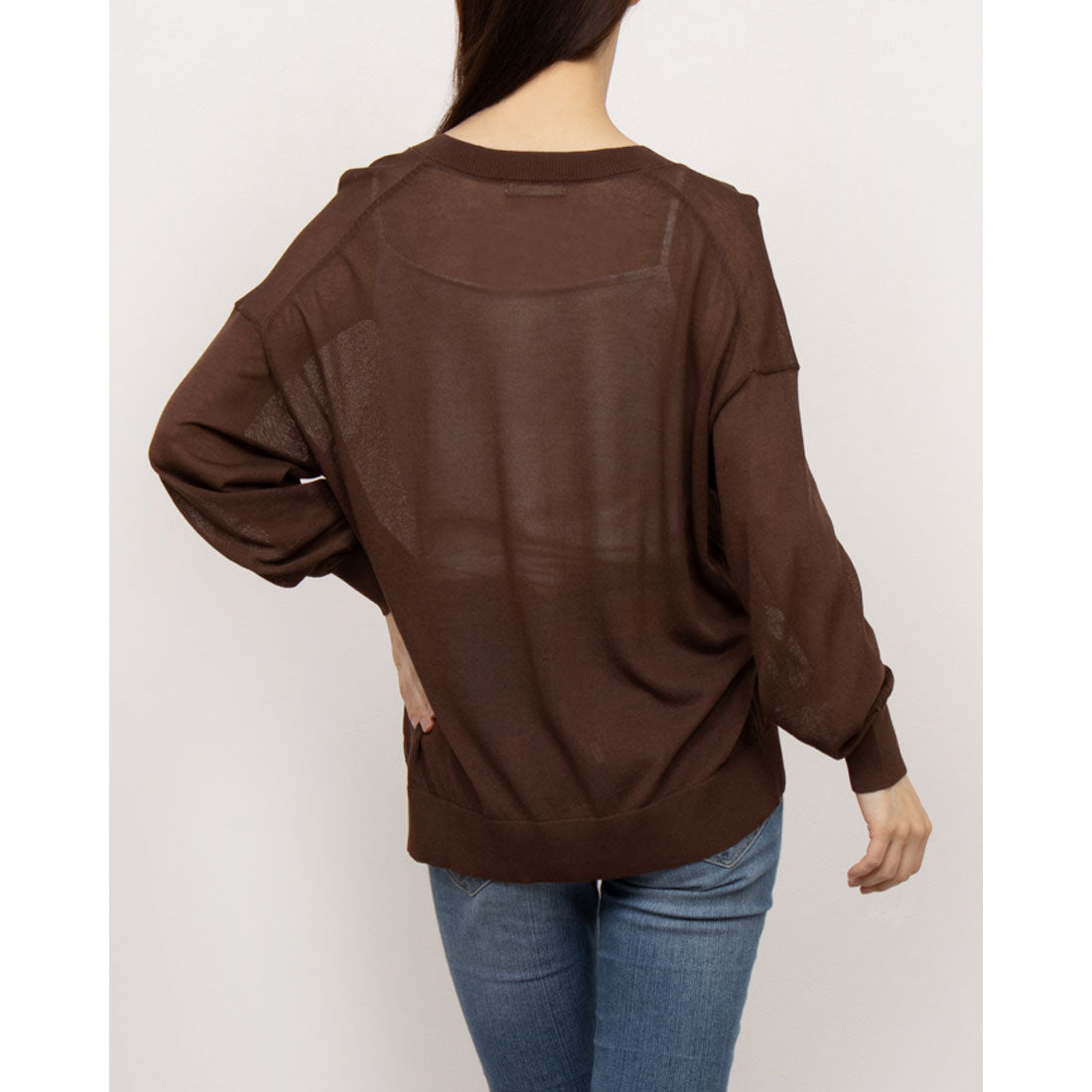Sepo Ce Pullover Sheer Knit Pullover