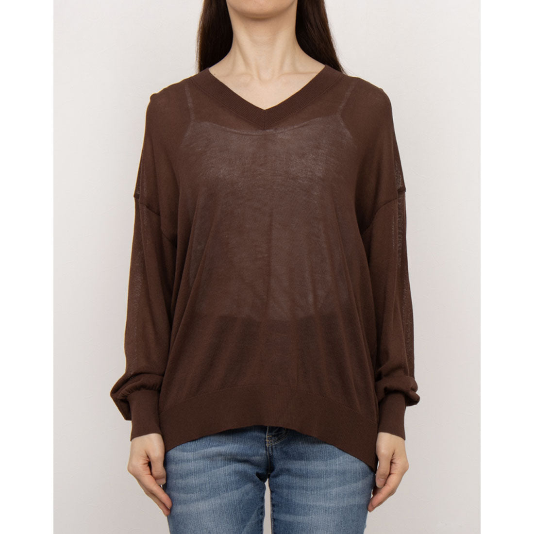 Sepo Ce Pullover Sheer Knit Pullover