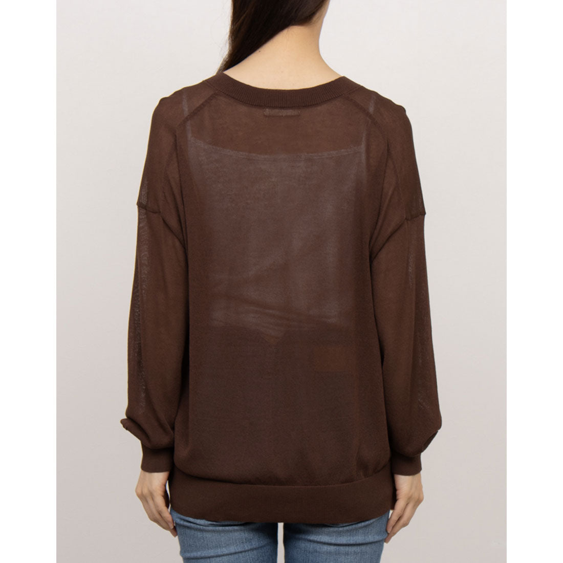 Sepo Ce Pullover Sheer Knit Pullover