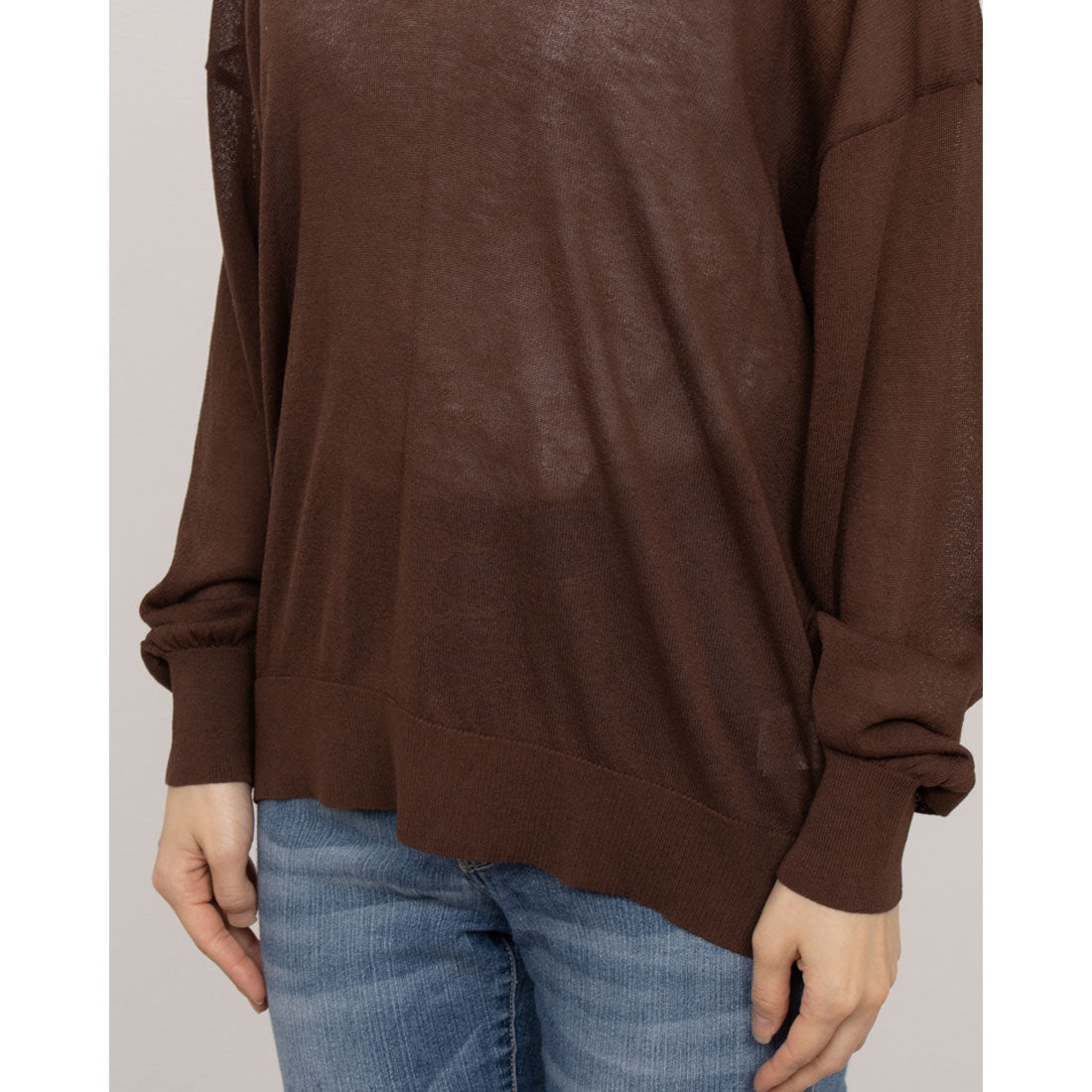 Sepo Ce Pullover Sheer Knit Pullover