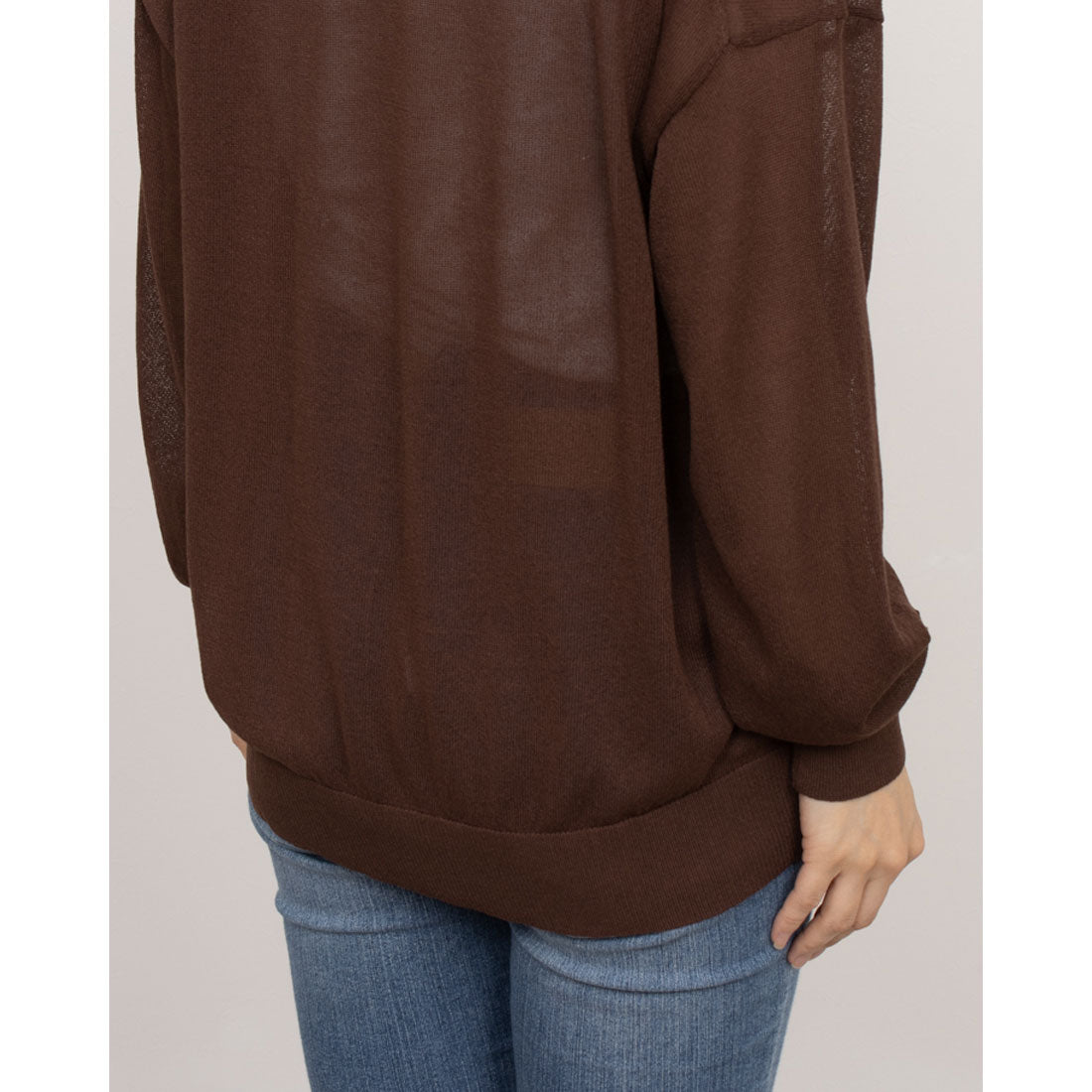Sepo Ce Pullover Sheer Knit Pullover