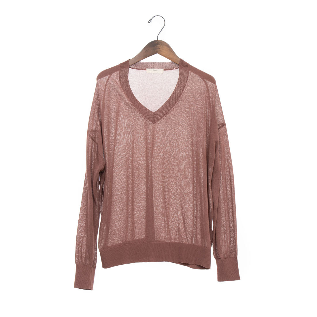Sepo Ce Pullover Sheer Knit Pullover