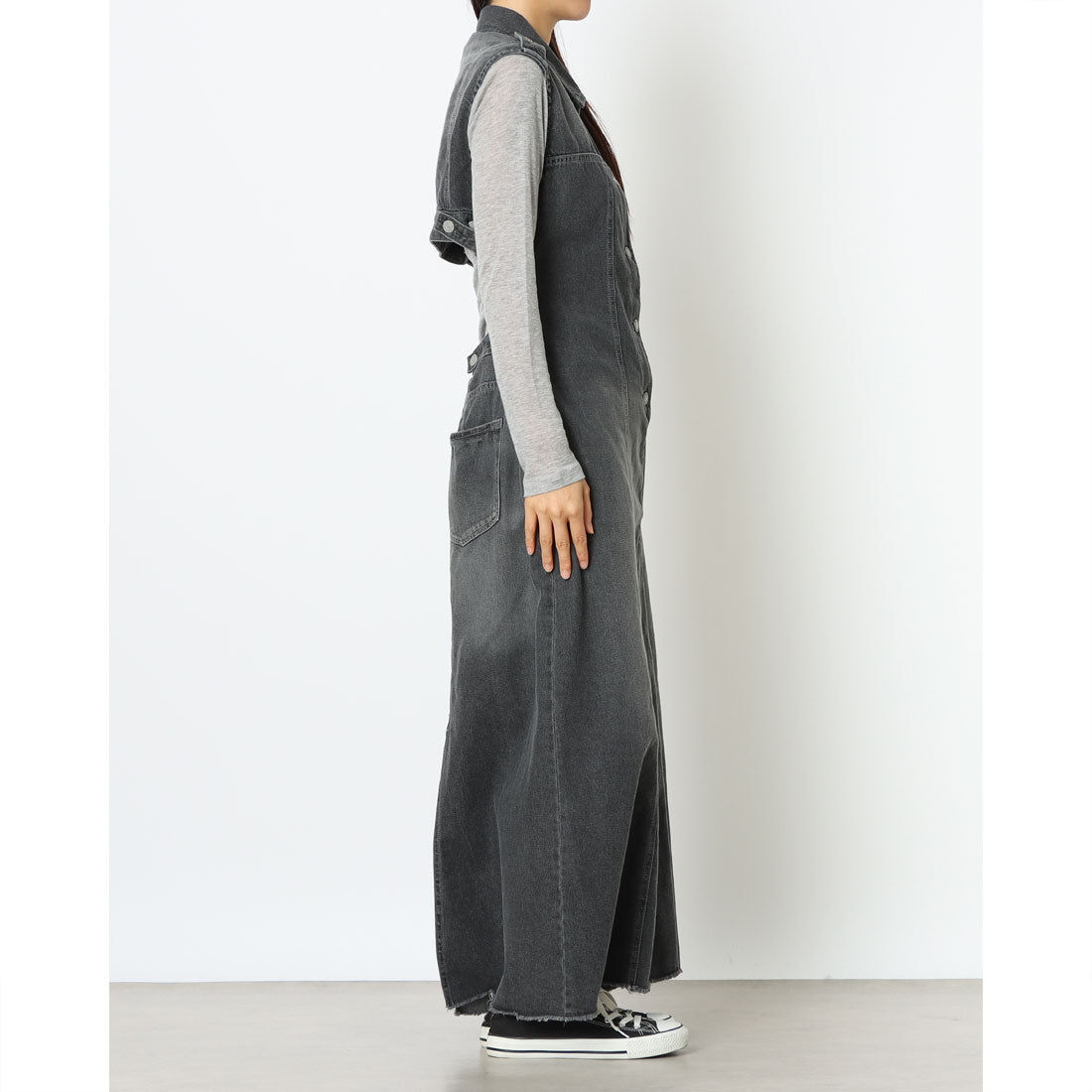 セポ Cepo デニムバックオープンOP （ブラック） ブラック