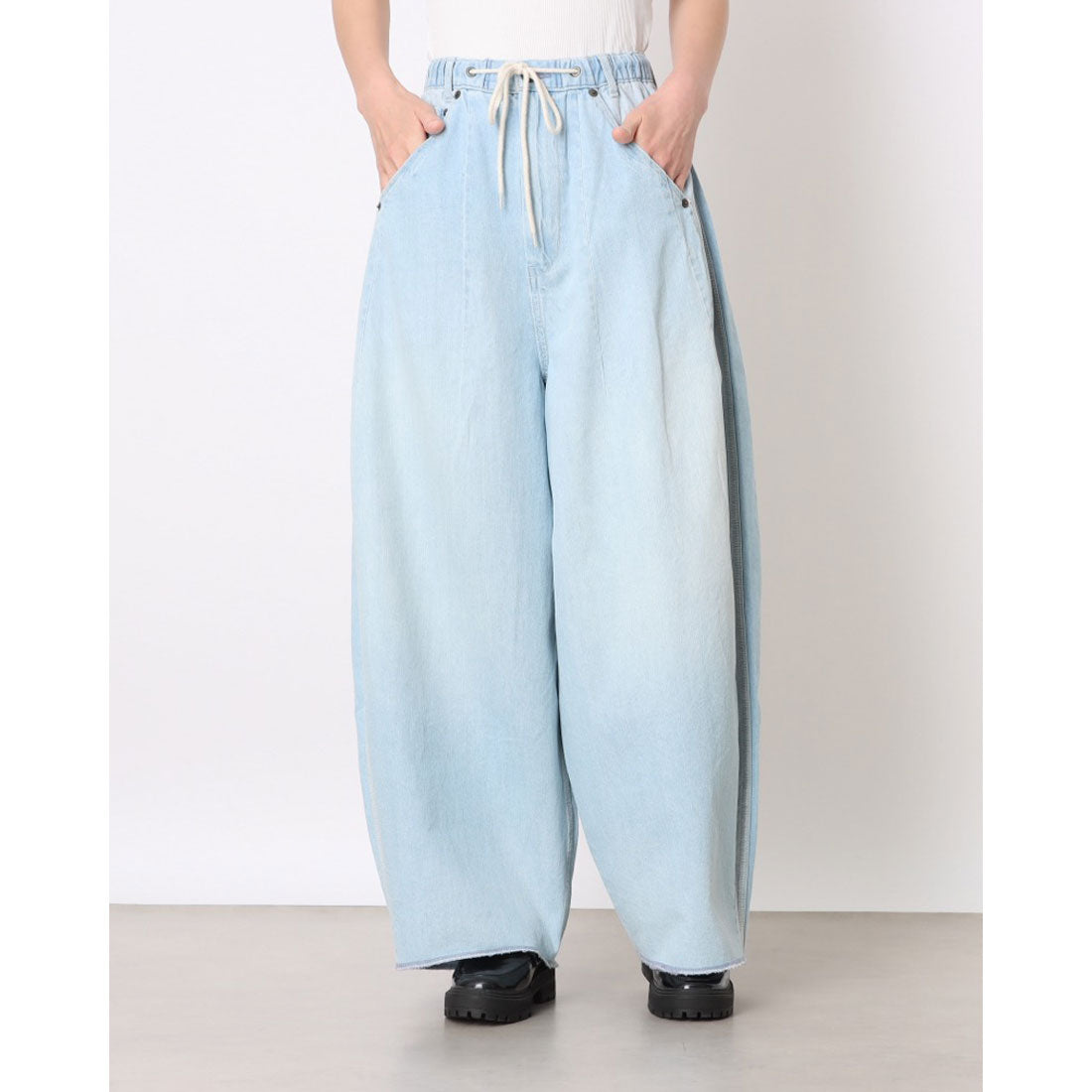 セポ Cepo ICELINENバレルパンツ （中濃色） 中濃色