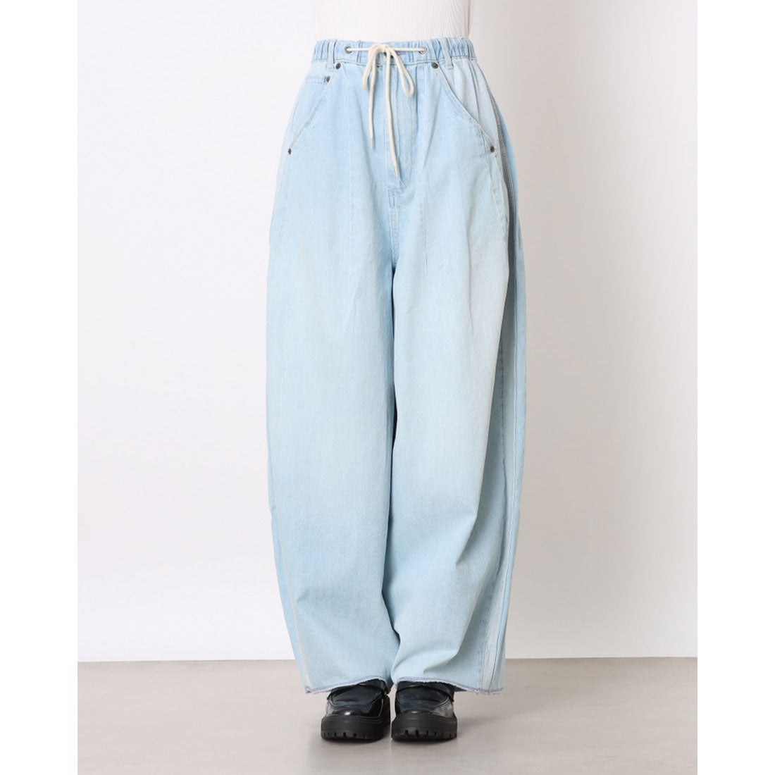 セポ Cepo ICELINENバレルパンツ （中濃色） 中濃色